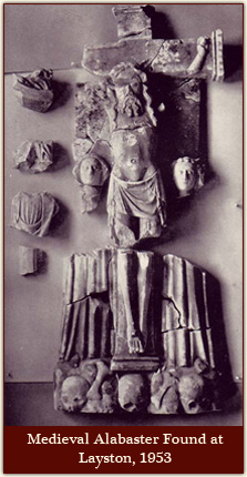 Medieval Alabaster Found at Layston, 1953