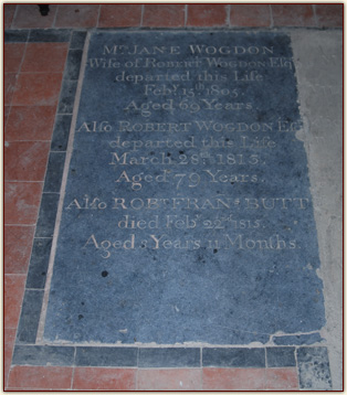 Robert Wogdon's memorial